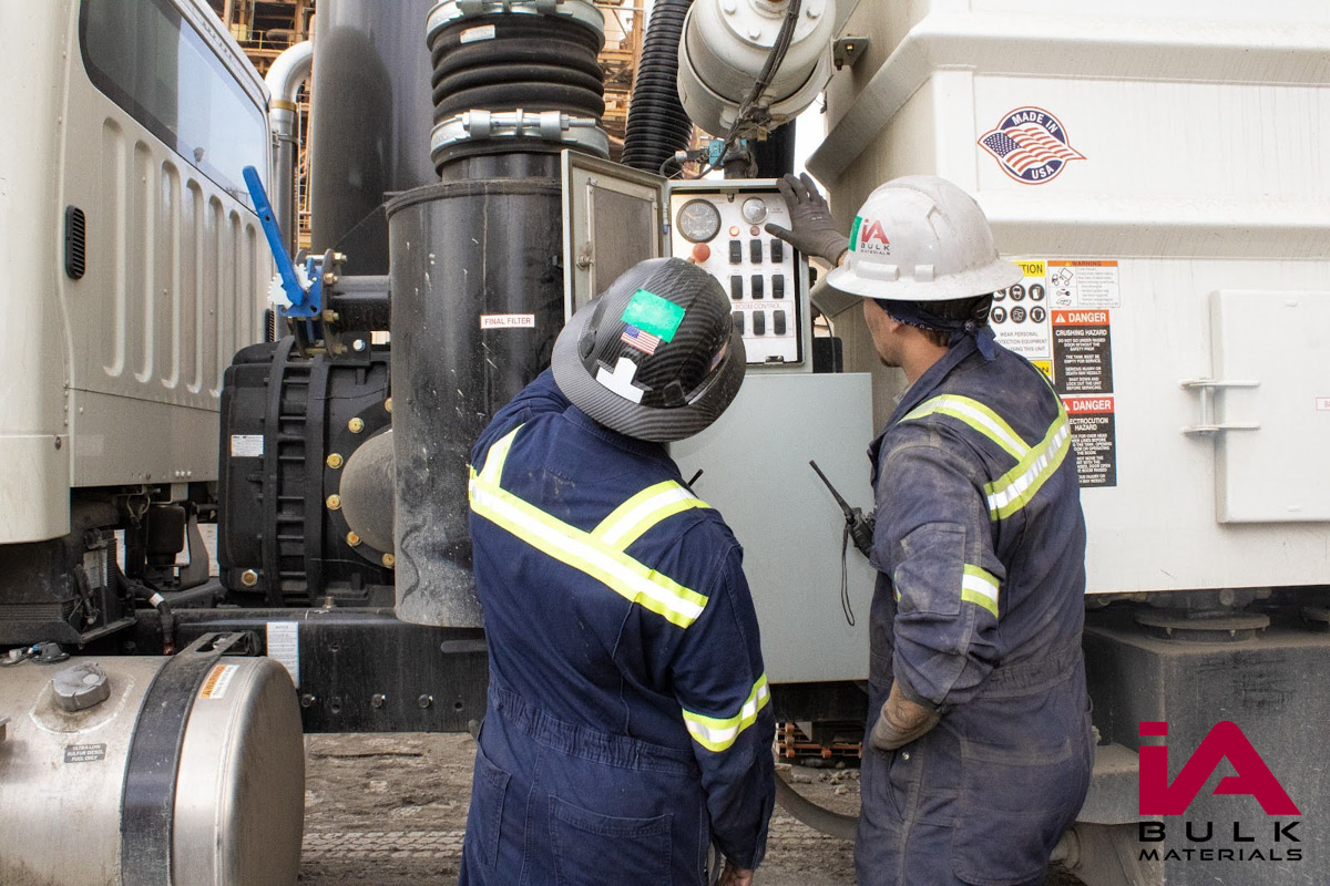 Cleaning silos and more with on-site vacuum trucks in Los Angeles CA