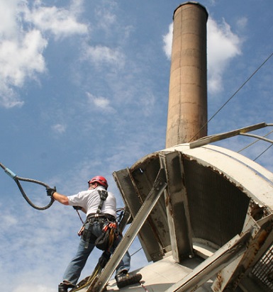 industrial chimney rigging and lifting