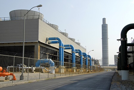 Smokestack Scrubber on Power Plant