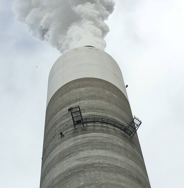 Industrial Chimney Smokestack Inspection