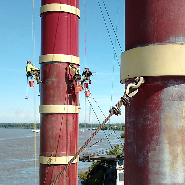 rope access tower painting