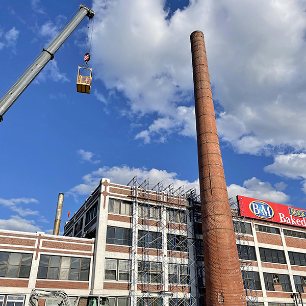 school brick chimney repair